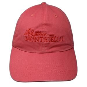 Monticello Slideback Baseball Cap Red One Size Fahrenheit Fashion Headwear